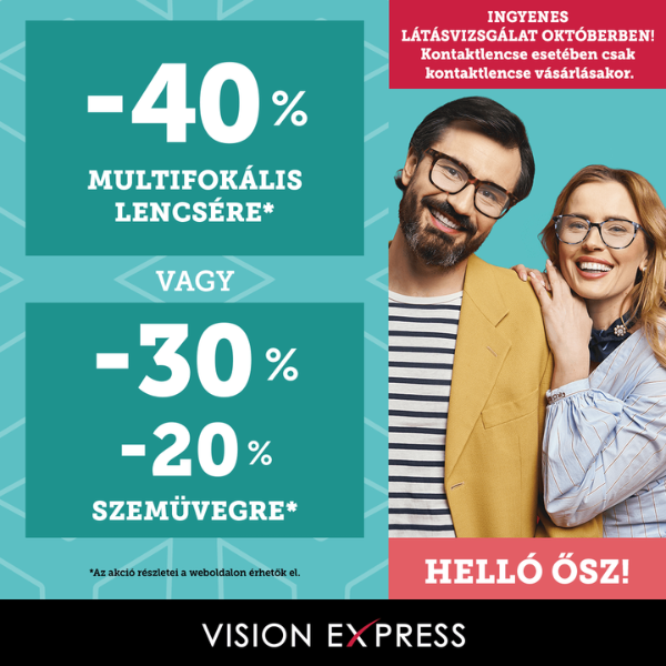 Vision Express: Akár 40% kedvezmény