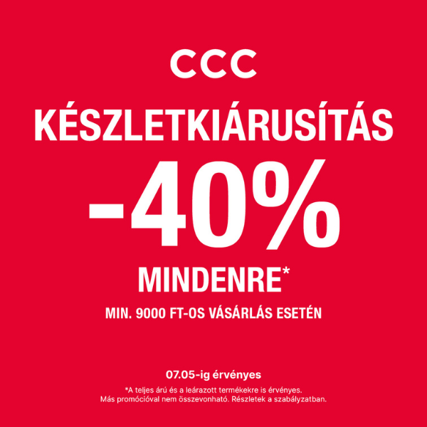 CCC: 40% kedvezmény
