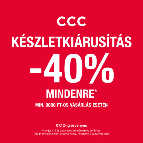 CCC: 40% kedvezmény